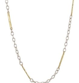 Waxing Poetic Waxing Poetic Tripper Chain Sterling Silver & Brass 18"