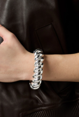 Julie Vos Julie Vos Ravello Statement Hinge Bangle Silver