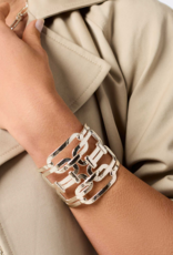 Julie Vos Julie Vos Sahara Statement Cuff Silver