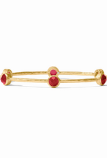Julie Vos Julie Vos Milano Luxe Bangle Irr Ruby Red M