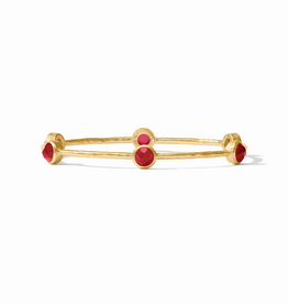 Julie Vos Julie Vos Milano Luxe Bangle Irr Ruby Red M
