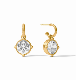 Julie Vos Julie Vos Honeybee Hoop & Charm ER CZ