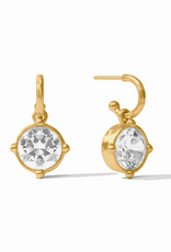Julie Vos Julie Vos Honeybee Hoop & Charm ER CZ