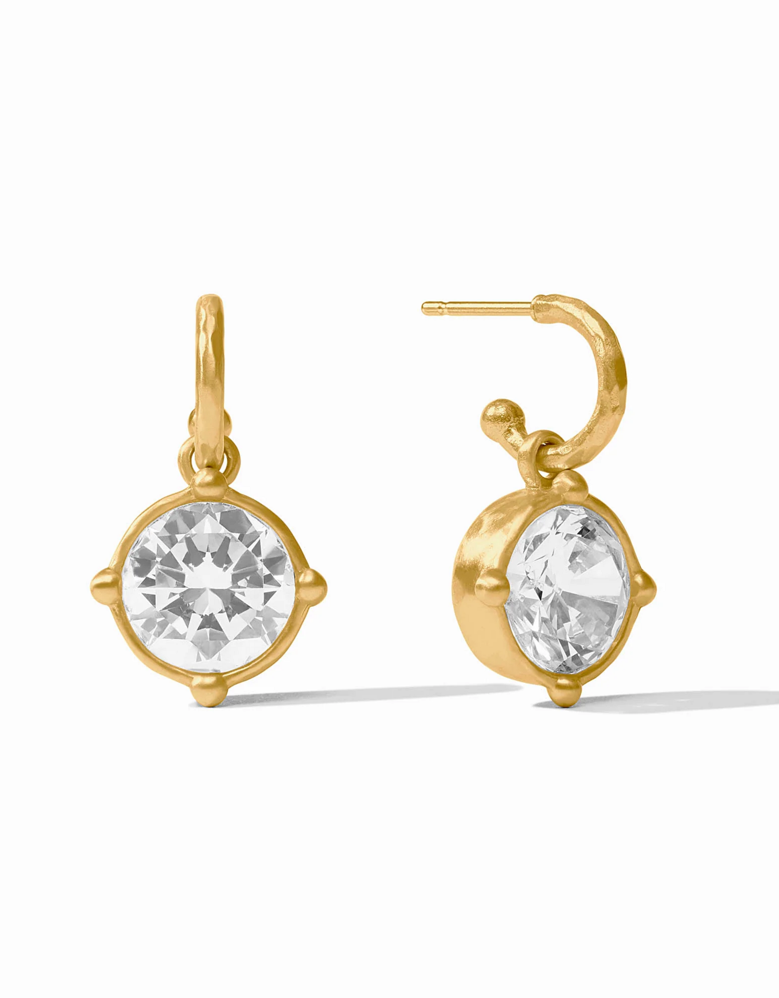 Julie Vos Julie Vos Honeybee Hoop & Charm ER CZ