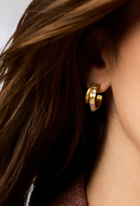 Julie Vos Julie Vos Cobblestone Double Hoop Multi