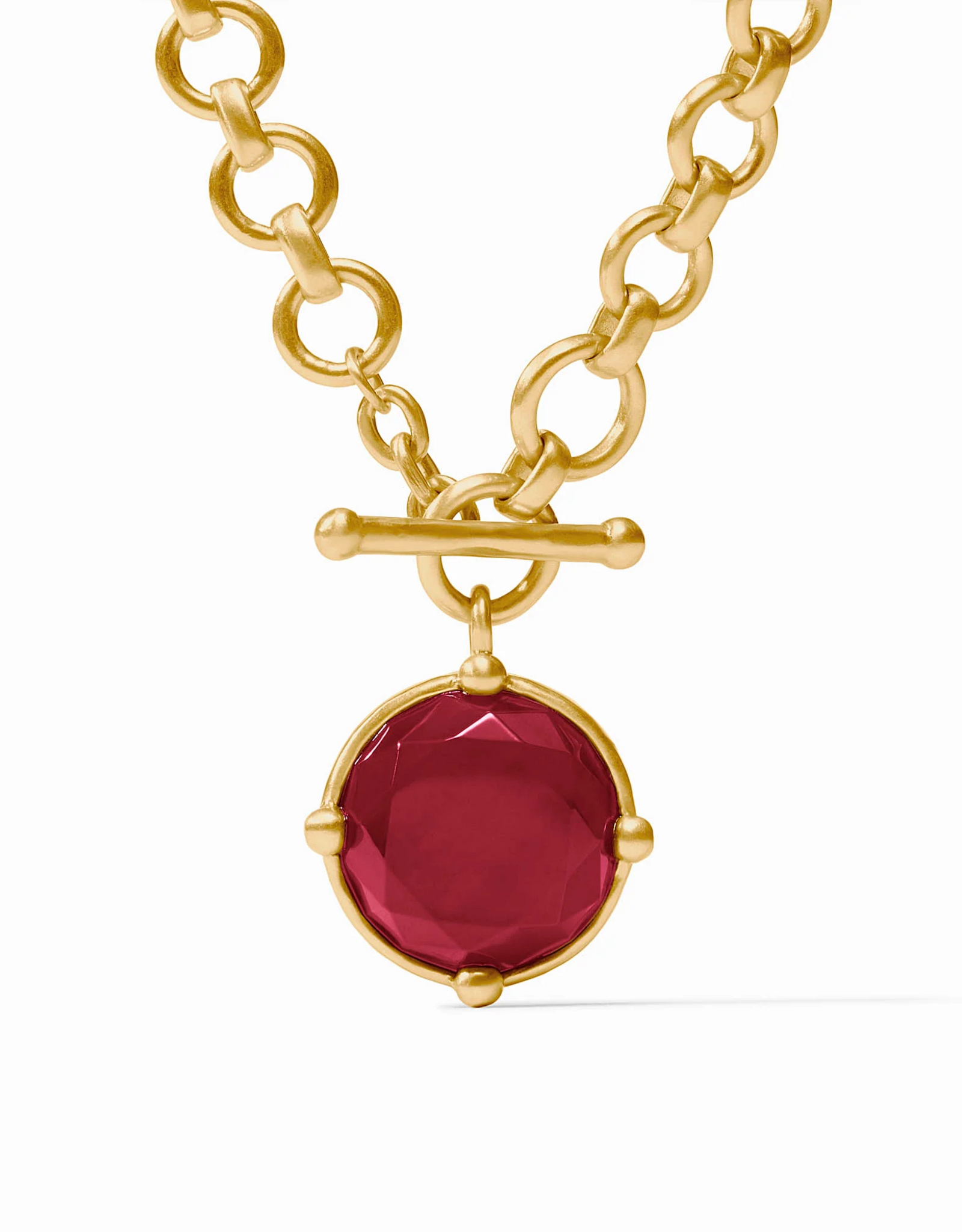 Julie Vos Julie Vos Honeybee Demi Necklace Ir Ruby Red