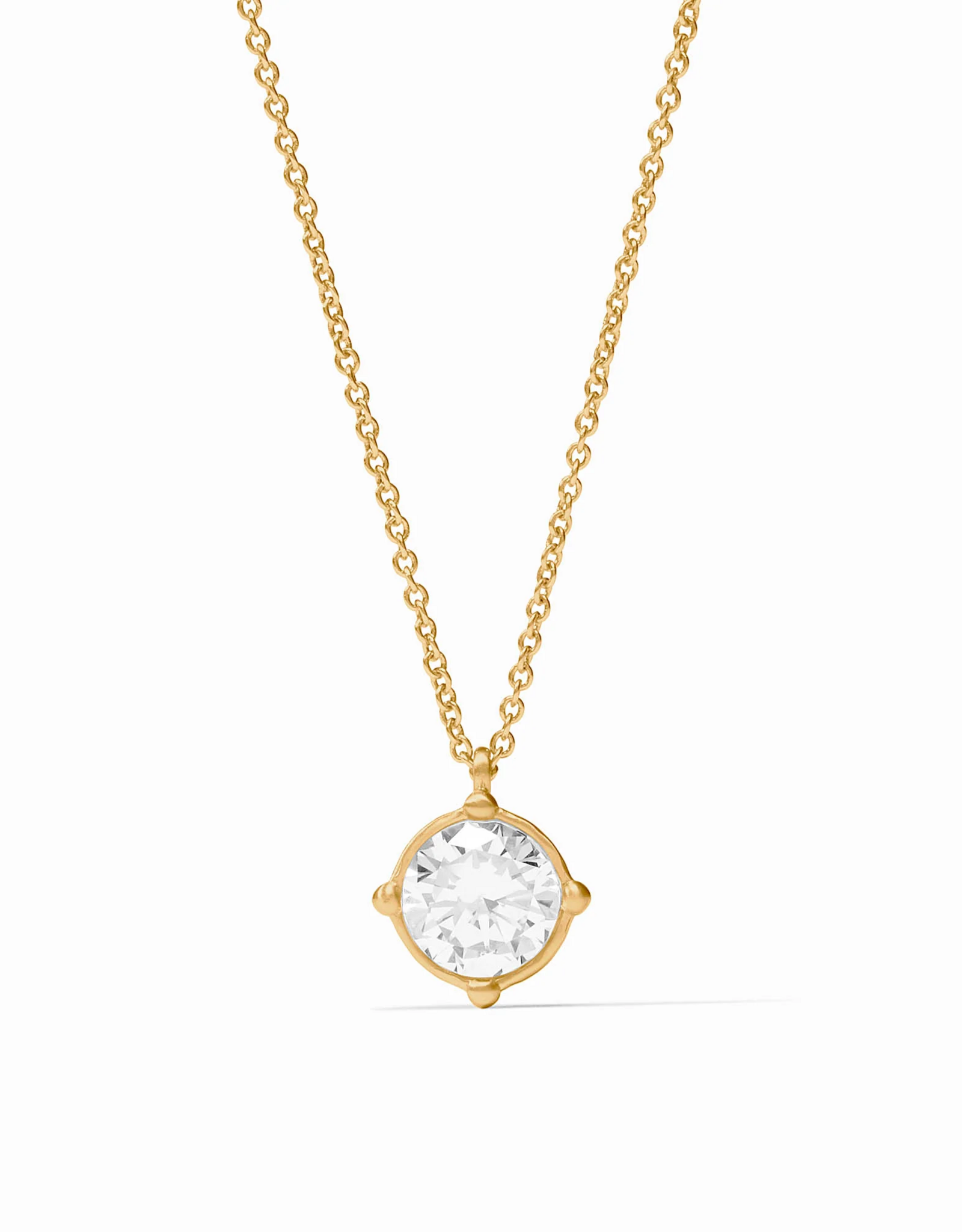 Julie Vos Julie Vos Honeybee Solitaire Necklace CZ