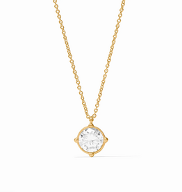 Julie Vos Julie Vos Honeybee Solitaire Necklace CZ