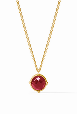 Julie Vos Julie Vos Honeybee Solitaire Necklace Ir Ruby Red
