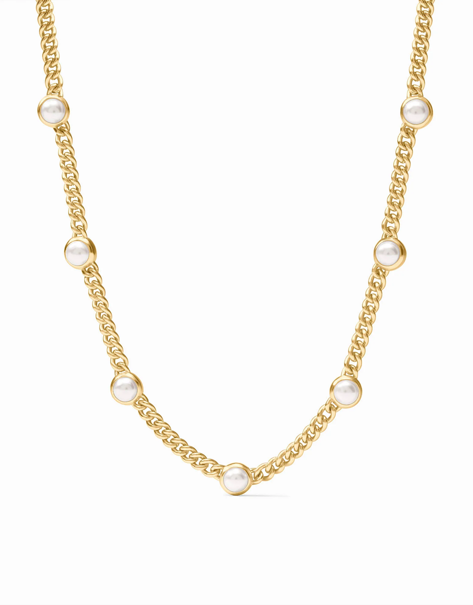 Julie Vos Julie Vos Dolce Delicate Station Necklace Pearl