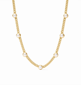 Julie Vos Julie Vos Dolce Delicate Station Necklace Pearl