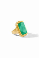 Julie Vos Julie Vos Sahara Stone Ring Ir Emerald Green 7