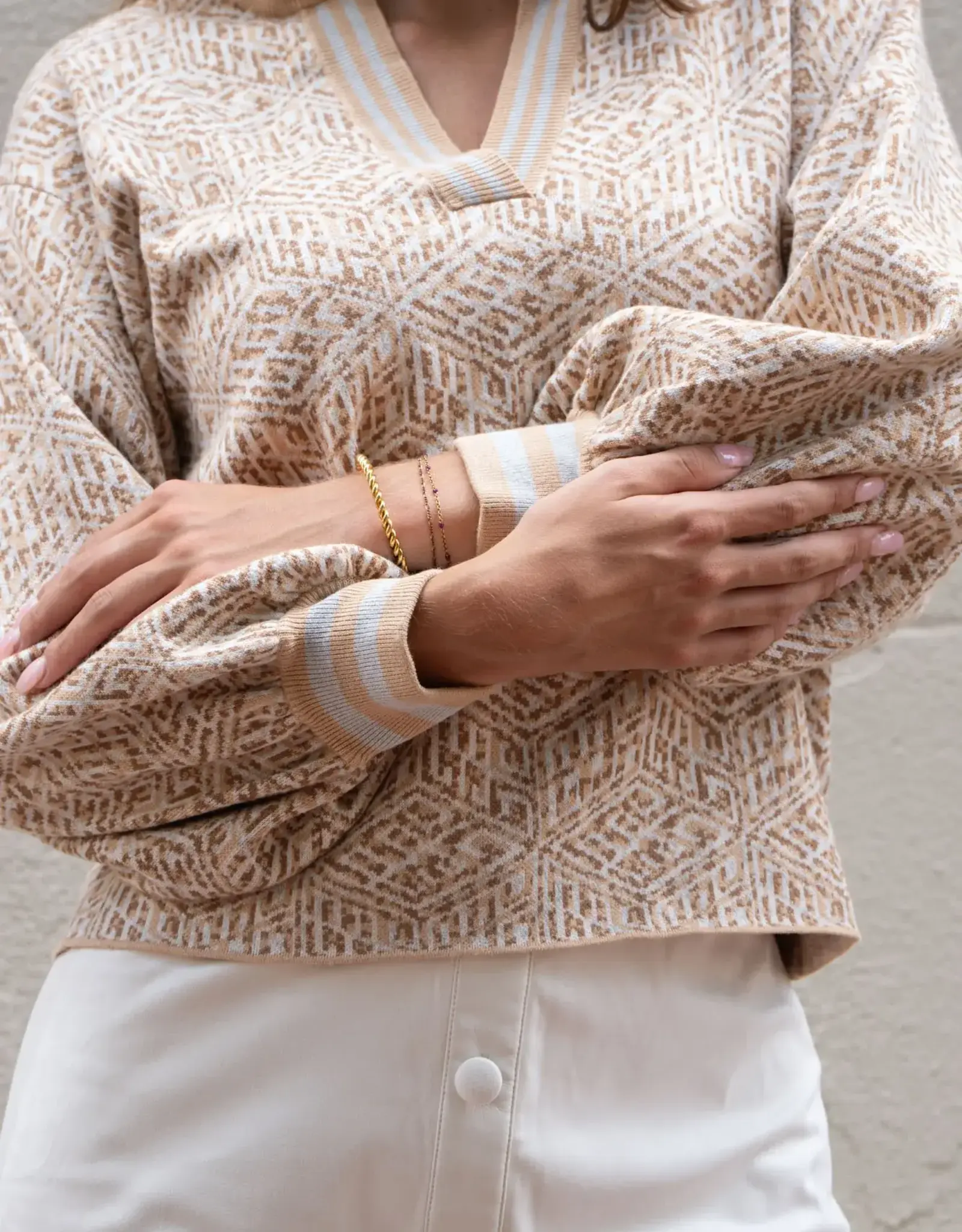 Emily McCarthy Emily McCarthy Lolli Sweater Mosaic Monogram