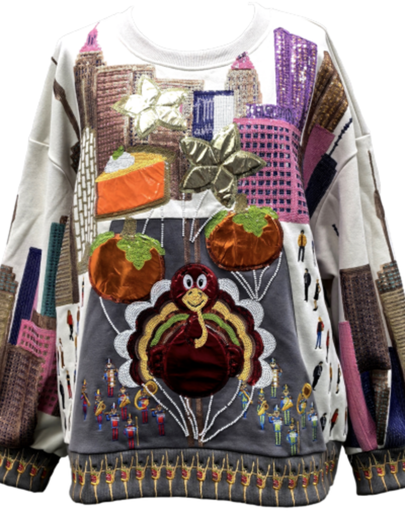 Queen of Sparkles MULTI THANKSGIVING DAY PARADE SWEATSHIRT