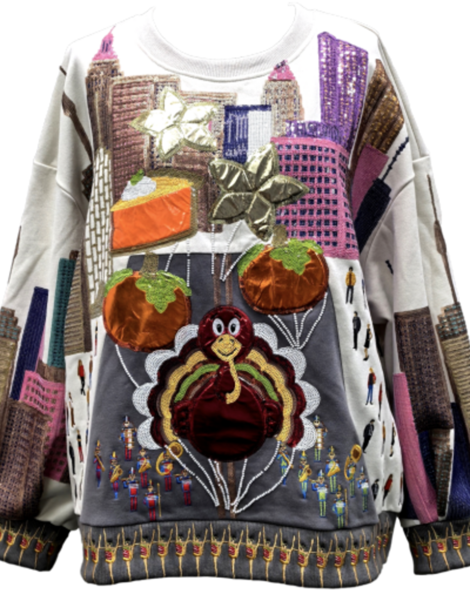 Queen of Sparkles MULTI THANKSGIVING DAY PARADE SWEATSHIRT