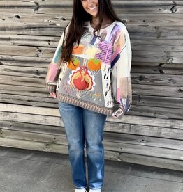 Queen of Sparkles MULTI THANKSGIVING DAY PARADE SWEATSHIRT