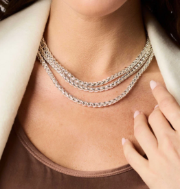 Julie Vos Julie Vos Cobblestone Link Necklace Silver
