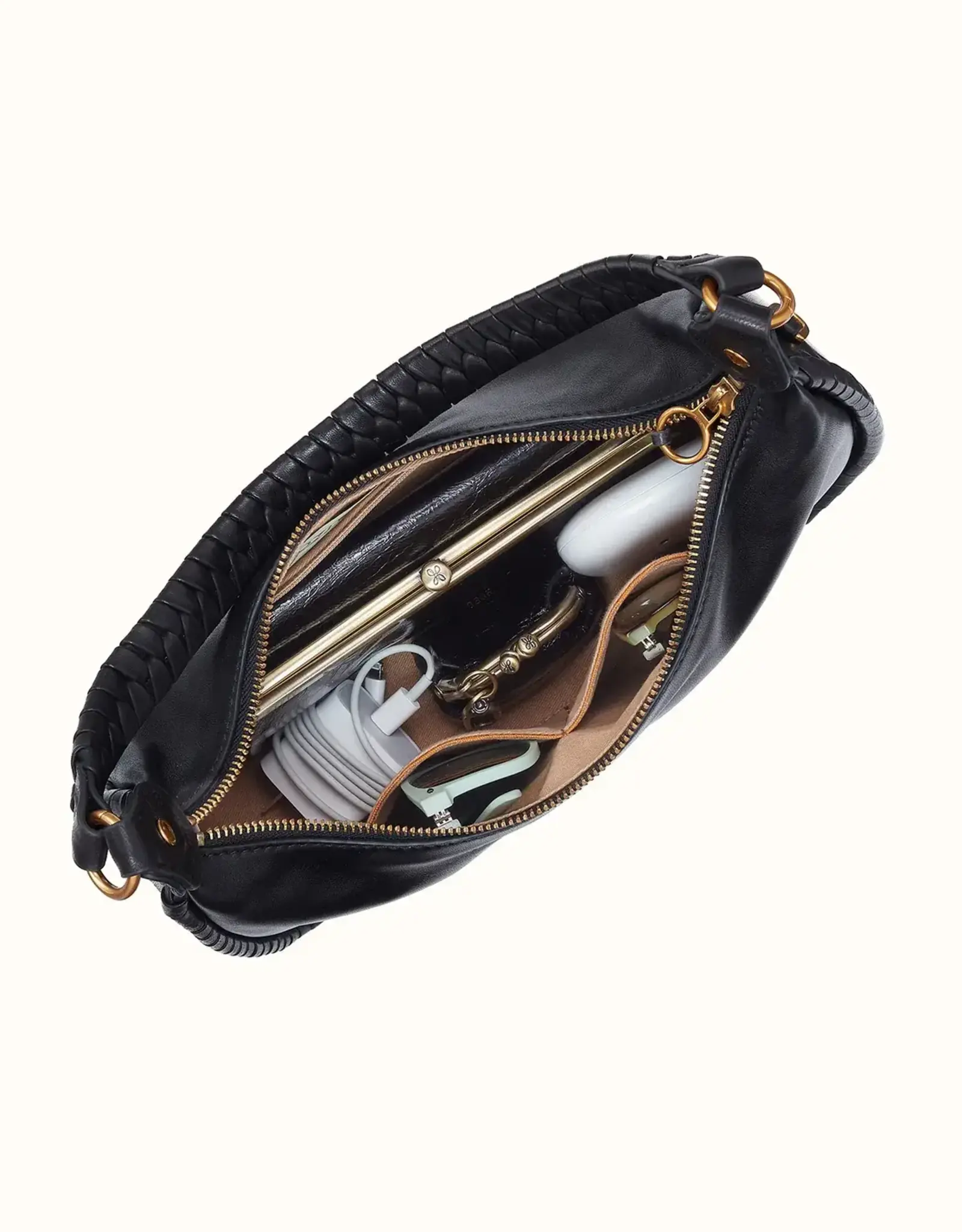 HOBO Hobo Mia Crescent Hobo In Smooth Leather