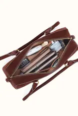 HOBO Hobo Sadie Satchel In Chocolate Suede Leather
