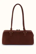 HOBO Hobo Sadie Satchel In Chocolate Suede Leather