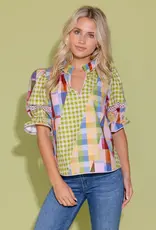 Alden Adair Alden Adair Lottie Top Diagonal Check