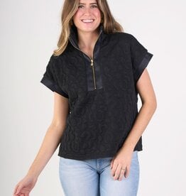 Emily McCarthy Emily McCarthy Black Cheetah Poppy Pullover