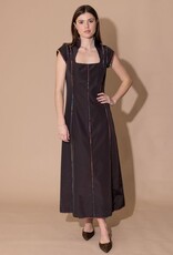Alden Adair Alden Adair Freya  Maxi Dress Coal Multi Detail