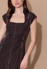 Alden Adair Alden Adair Freya  Maxi Dress Coal Multi Detail