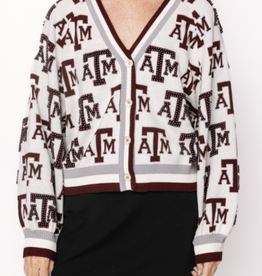 Queen of Sparkles Queen of Sparkles Licensed Texas  A&M Knit in  Cardigan