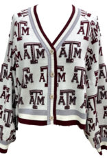 Queen of Sparkles Queen of Sparkles Licensed Texas  A&M Knit in  Cardigan