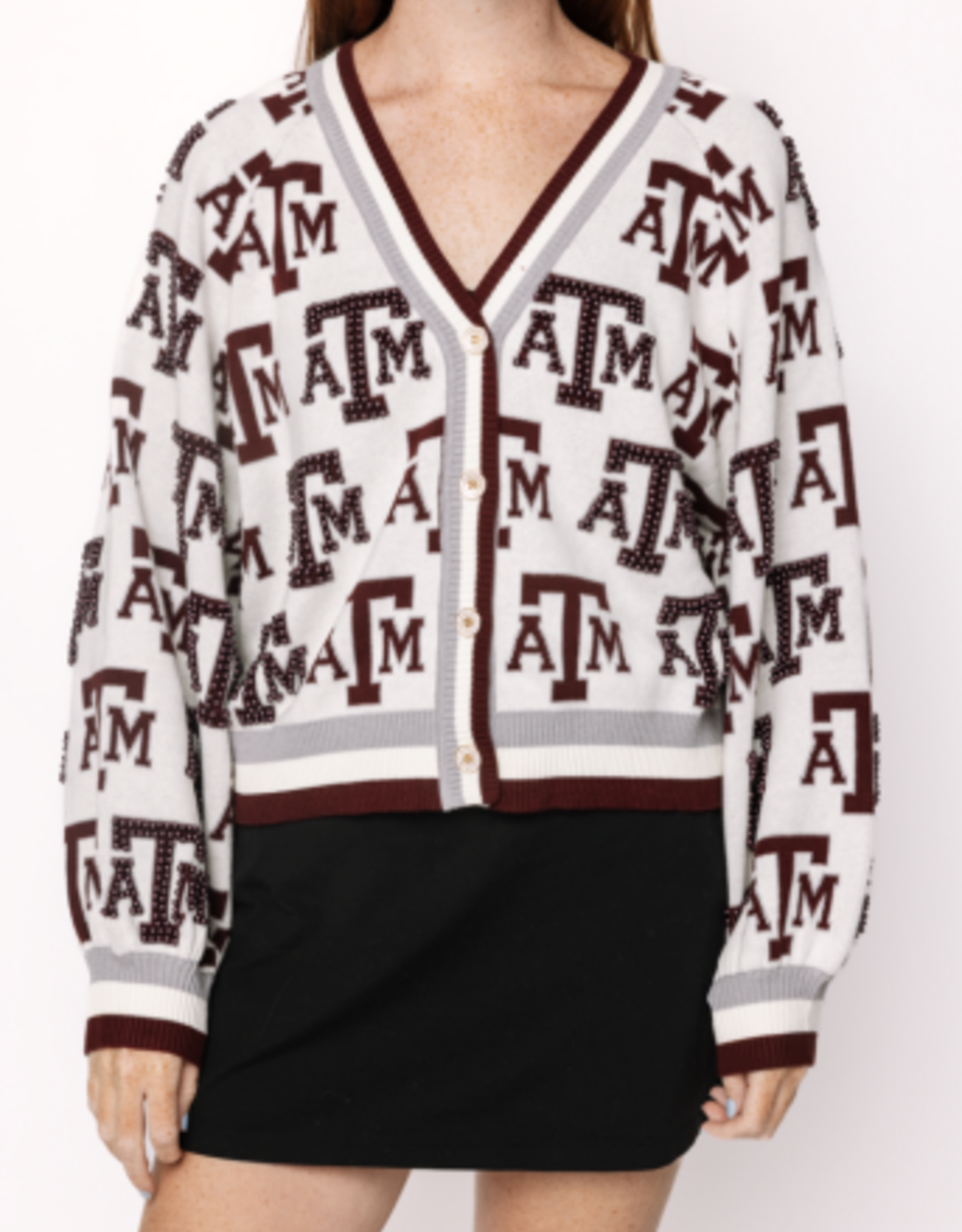 Queen of Sparkles Queen of Sparkles Licensed Texas  A&M Knit in  Cardigan