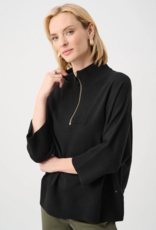 Joseph Ribkoff Joseph Ribkoff     Brushed Viscose And Nylon Funnel-Neck Sweater Black