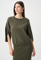 Joseph Ribkoff Joseph Ribkoff Button Sleeve Sweater in Avocado