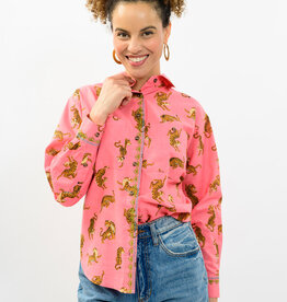 Ivy Jane Ivy Jane Tiger Camp Shirt Coral