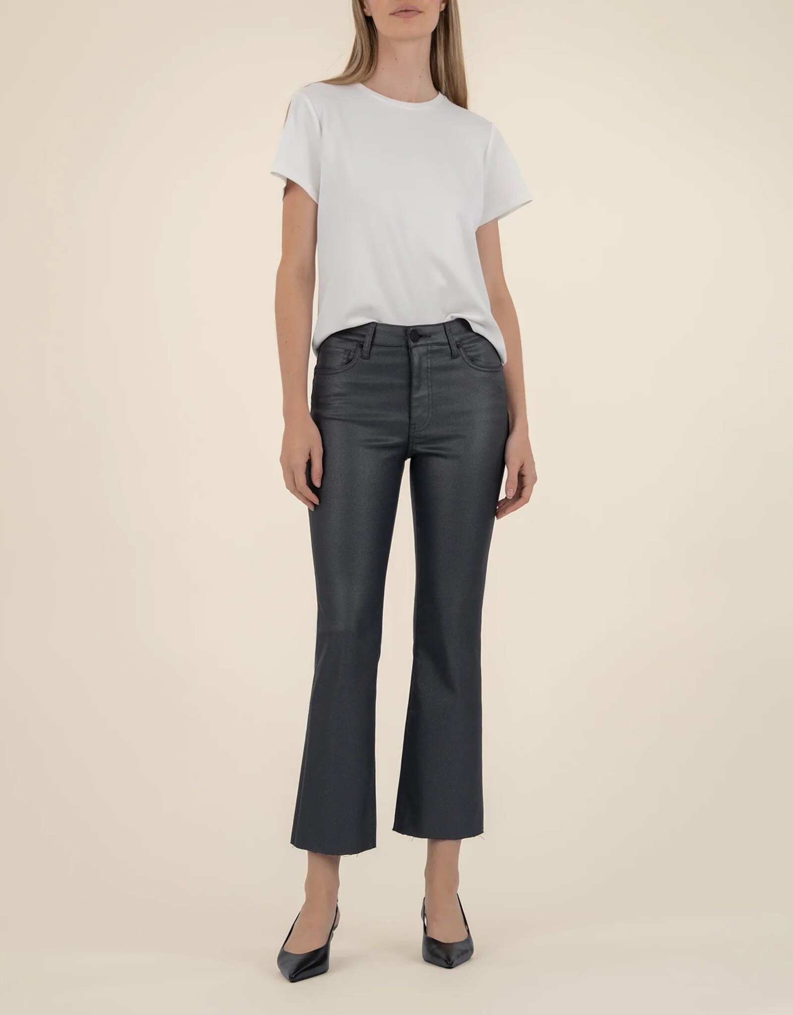 Kut from the Kloth / STS Blue Kut Kelsey High Rise Kick Flare W/ Raw Hem