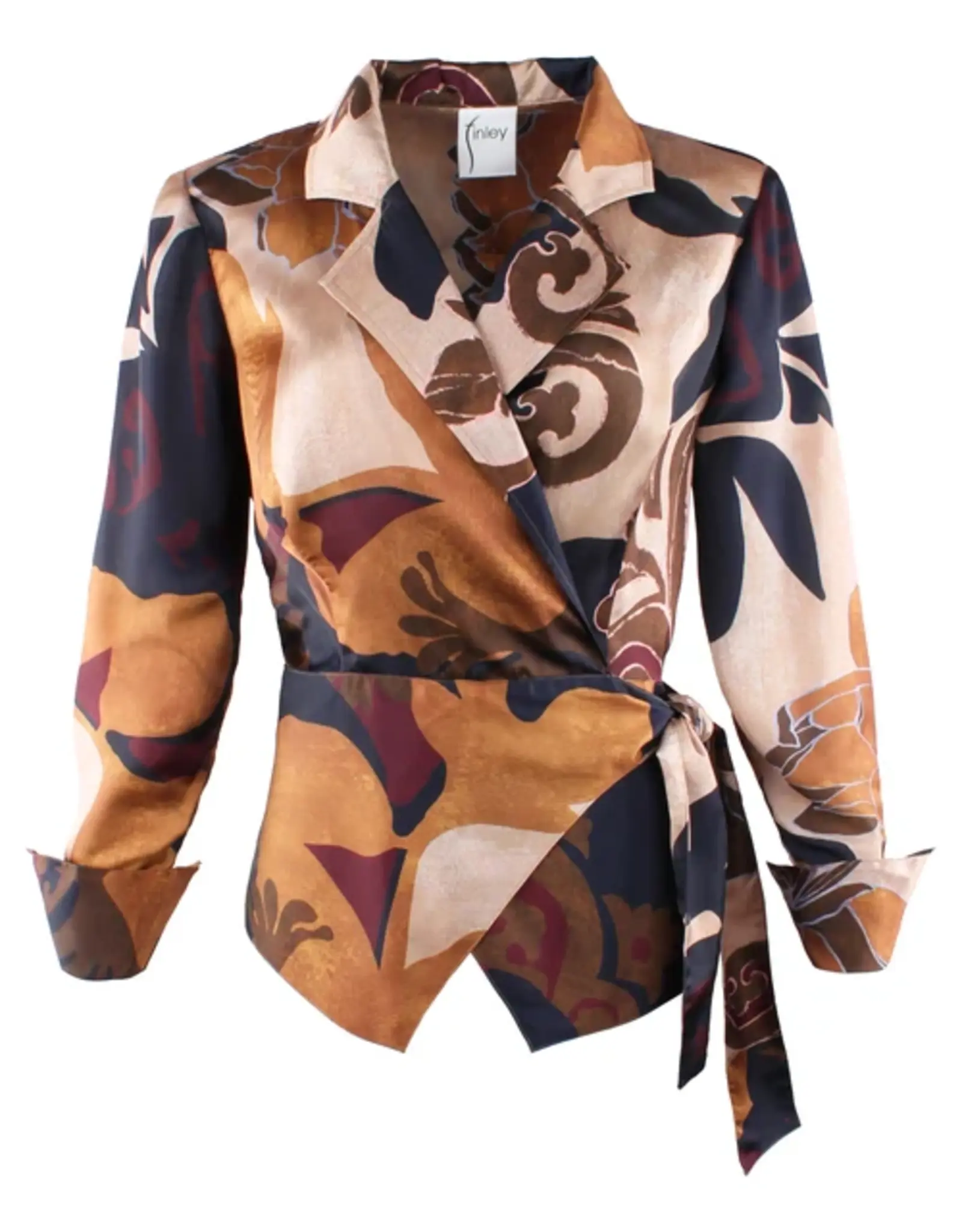 Finley Shirts Finley Juno Top Etruscan Scroll Side Tie Top