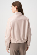 Joseph Ribkoff Joseph Ribkoff Metallic Leatherette Bomber JKT Pearl Blush