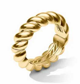 Julie Vos Julie Vos Ravello Statement Hinge Bangle Gold