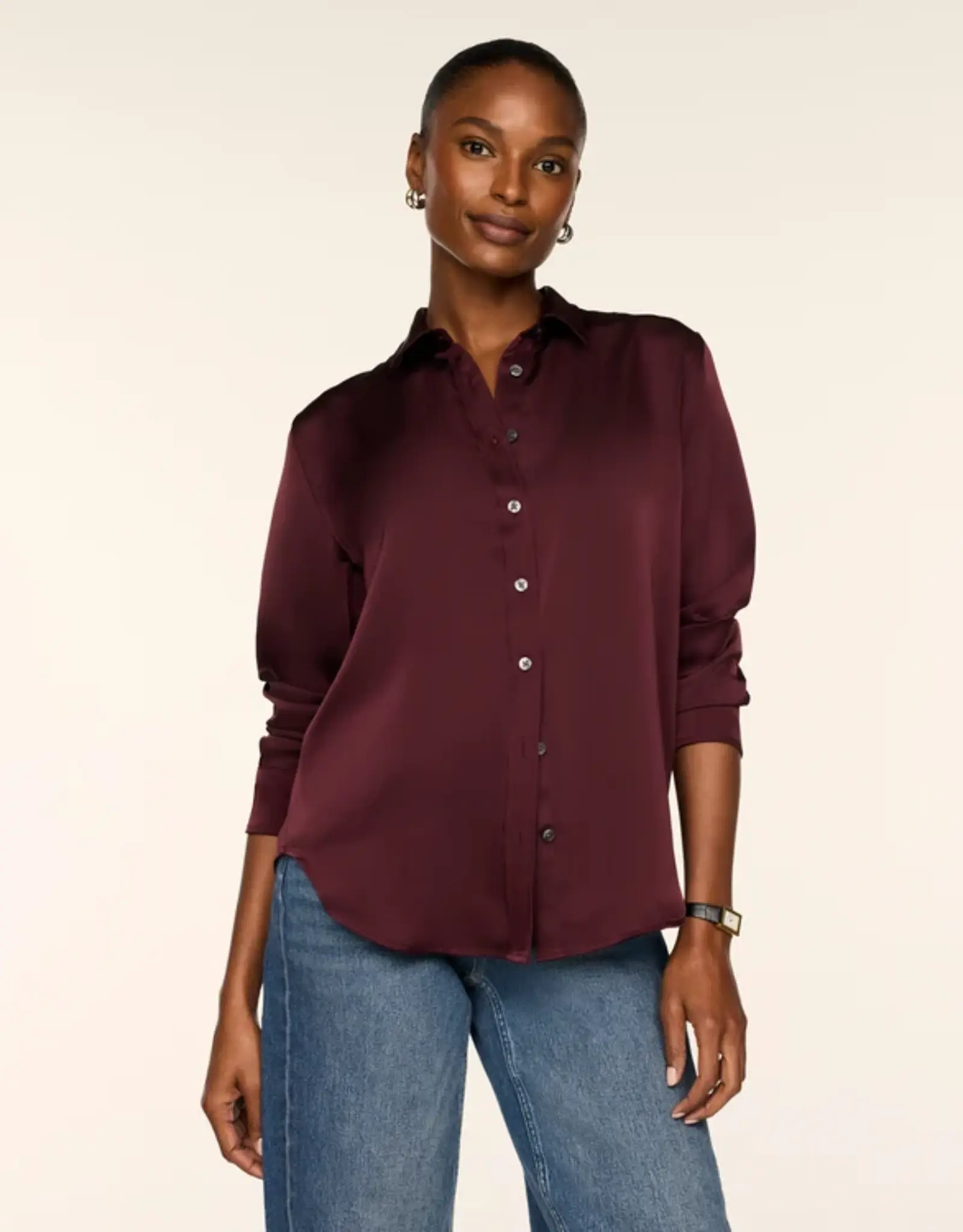 Spanx Spanx® Silky Smooth Button Down in Black or Fig