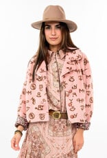 Ivy Jane Ivy Jane Branded Fur Jacket Blush