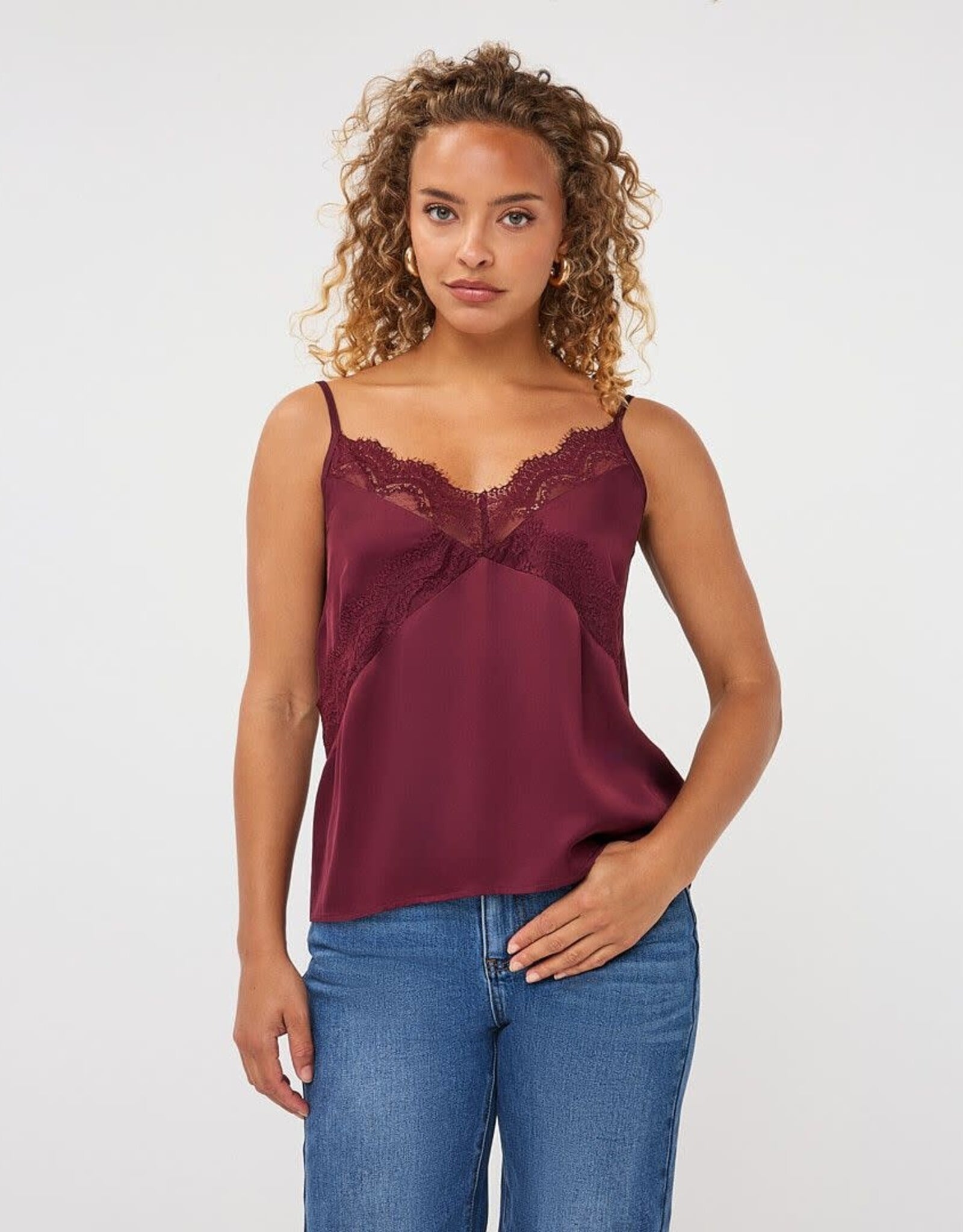 Esqualo Esqualo Satin Lace Cami