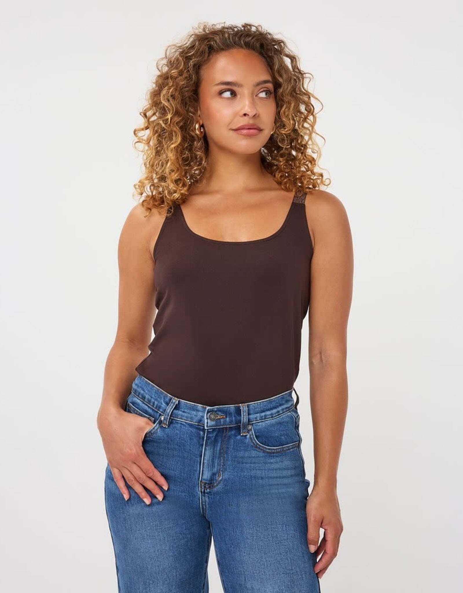 Esqualo Esqualo Tank With Sparkle Strap
