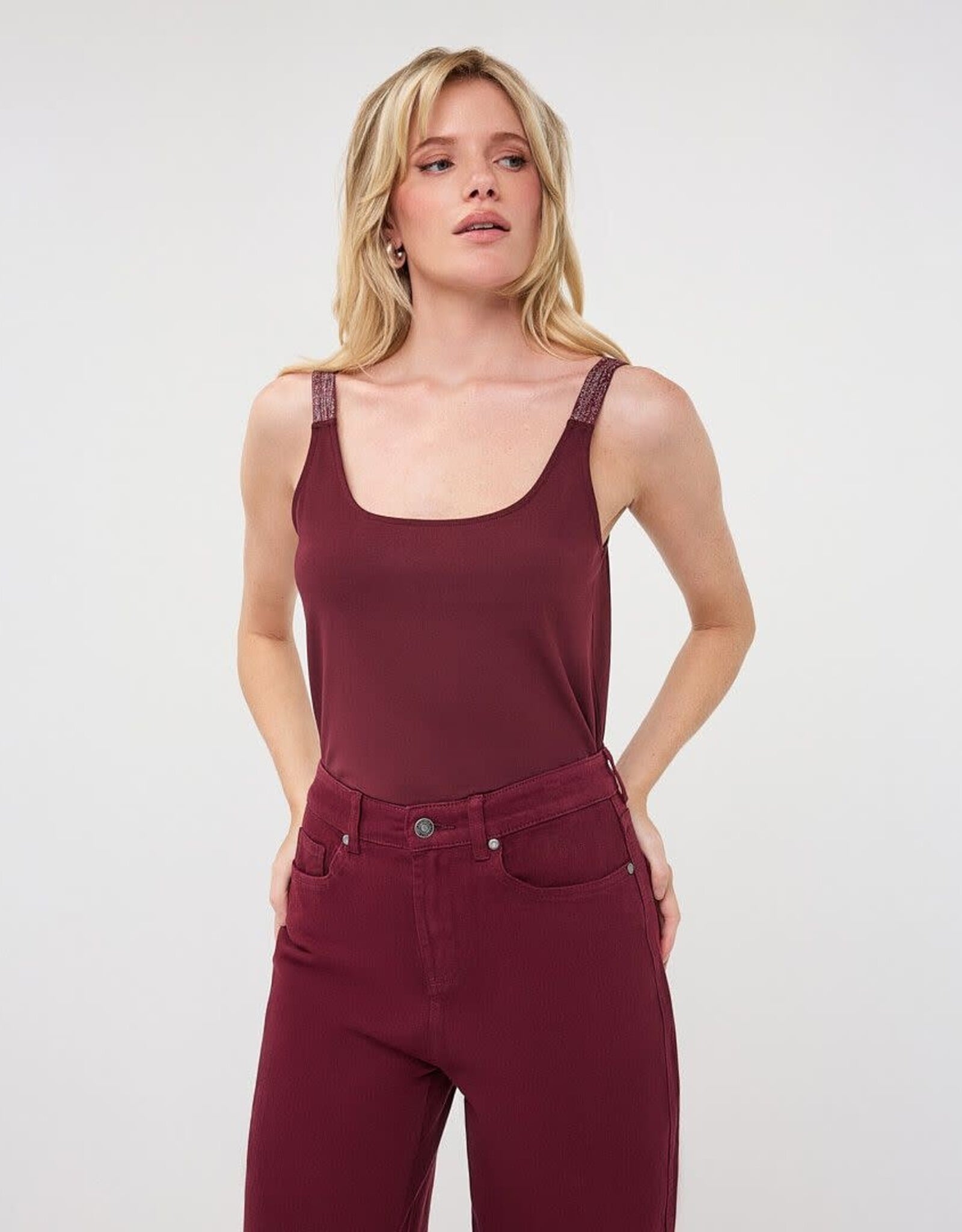 Esqualo Esqualo Tank With Sparkle Strap
