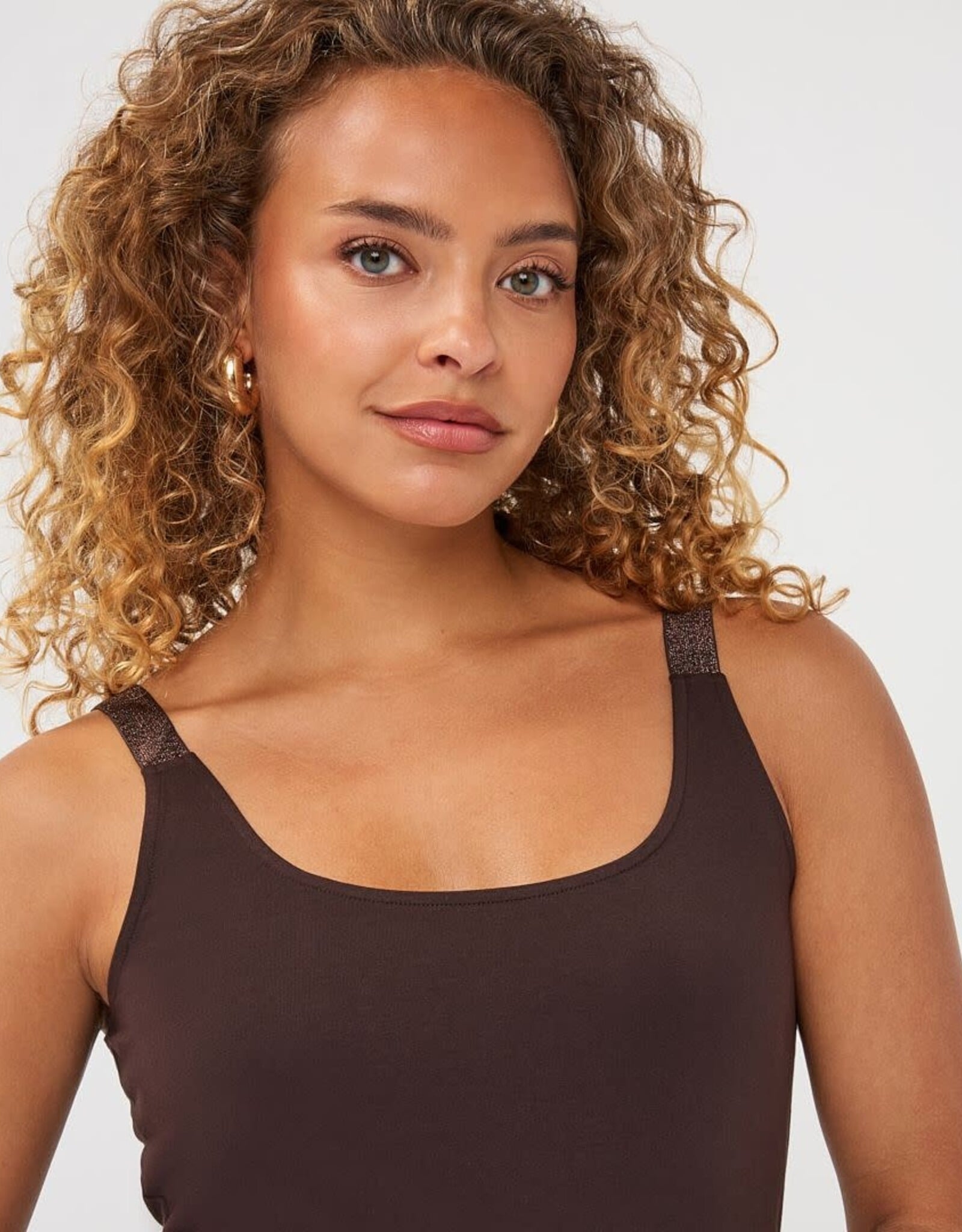 Esqualo Esqualo Tank With Sparkle Strap