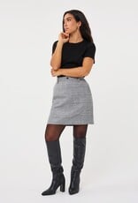 Esqualo Esqualo Black Checked A-Line Skirt