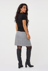 Esqualo Esqualo Black Checked A-Line Skirt