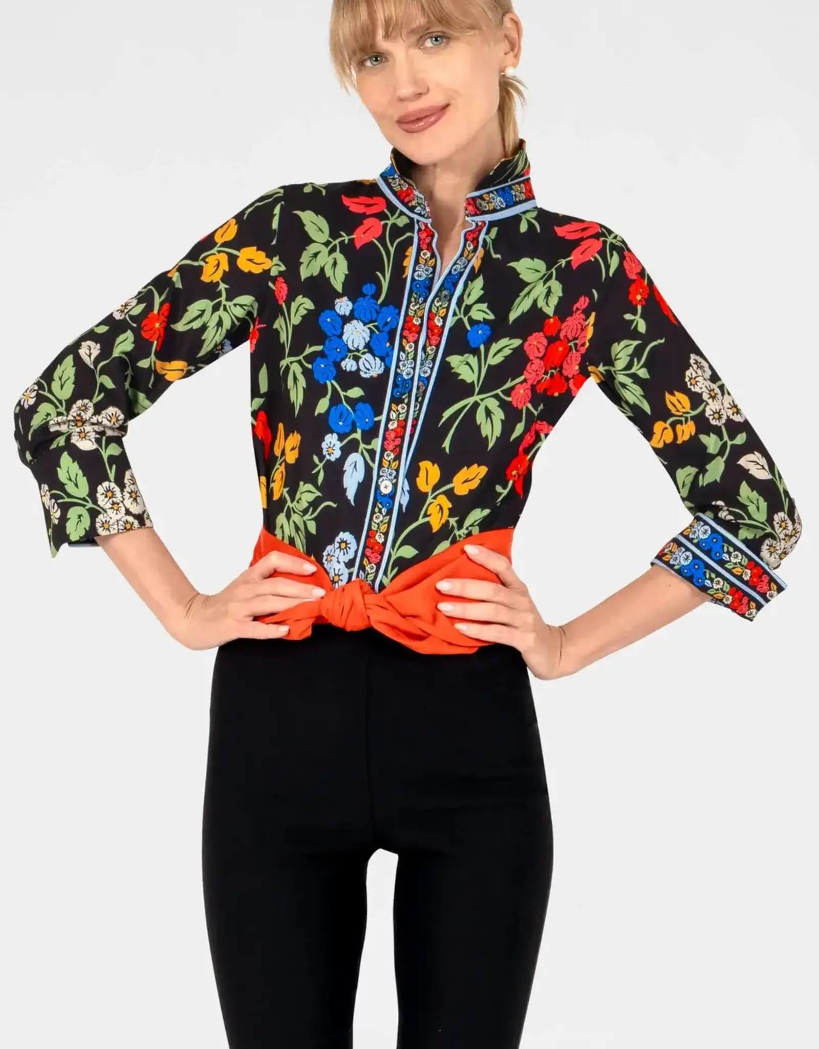 Gretchen Scott LLC Gretchen Scott Boyfriend Shirt Winter Garden