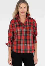 Gretchen Scott LLC Gretchen Scott Boyfriend Shirt Duke Of York Red Multi