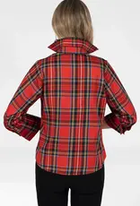 Gretchen Scott LLC Gretchen Scott Boyfriend Shirt Duke Of York Red Multi