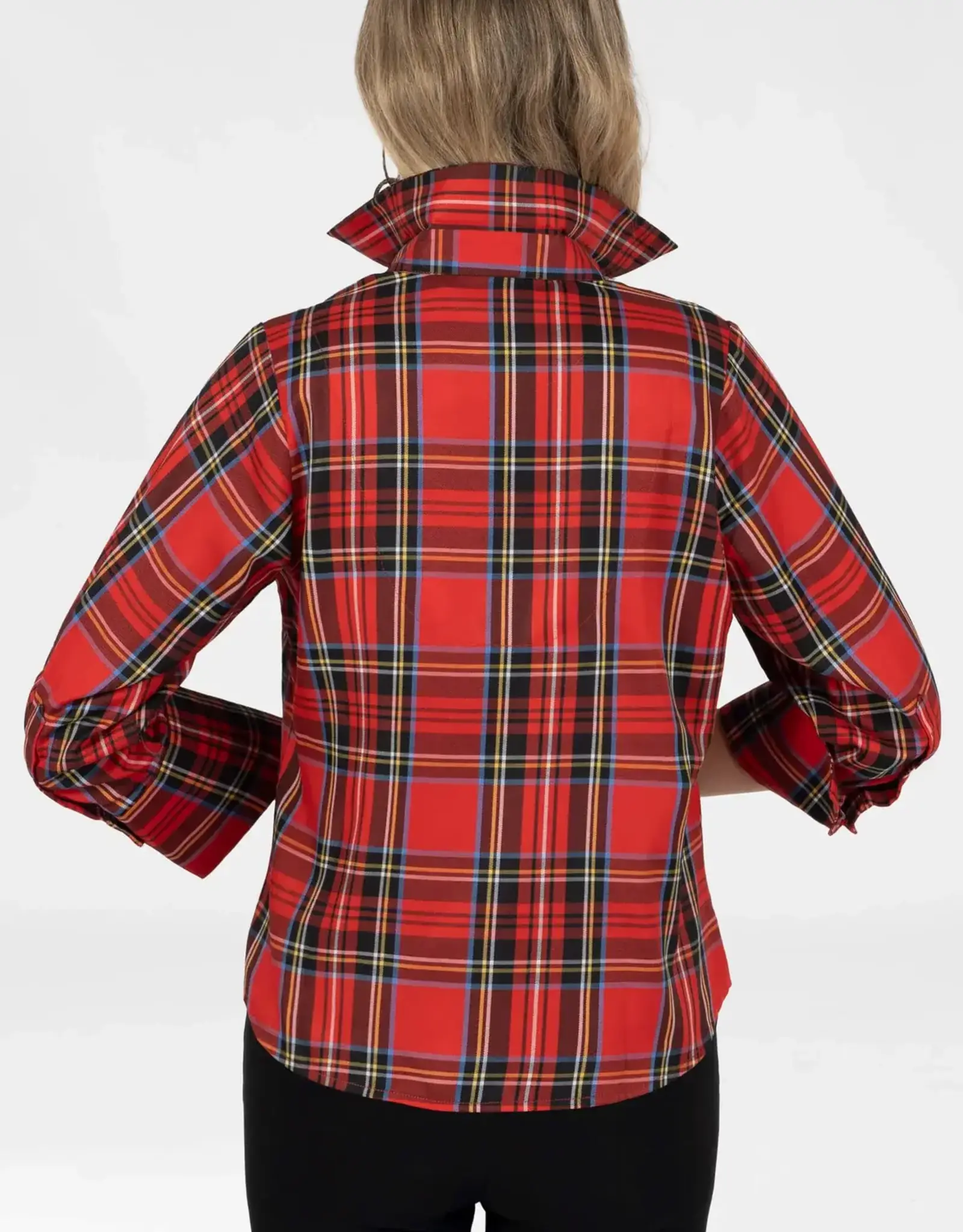 Gretchen Scott LLC Gretchen Scott Boyfriend Shirt Duke Of York Red Multi